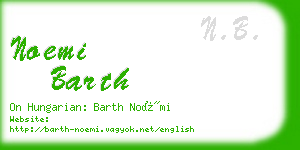 noemi barth business card